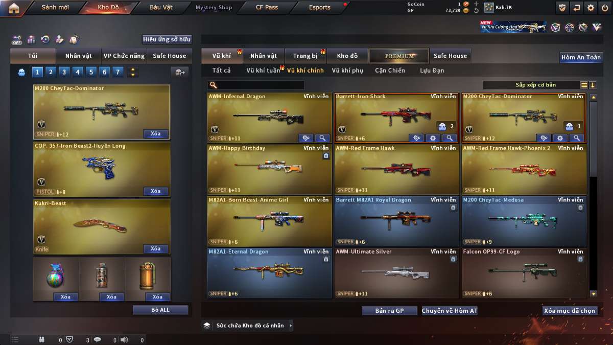 shop acc cf uy tin gia re